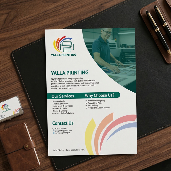 A5 Single-Sided Flyer – High-Impact Full-Color Printing on Premium Paper | Yalla Printing