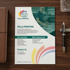 Premium A5 Flyer Printing UAE – Vibrant Single-Sided Marketing Flyers with Free Design Support