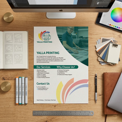 Premium A5 Flyer Printing UAE – Vibrant Single-Sided Marketing Flyers with Free Design Support