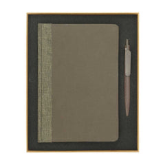Custom Printed Coffee Journal Set With A5 Size Notebook And Pen | Logo Branding Corporate Gift | UAE Delivery | Yalla Printing UAE