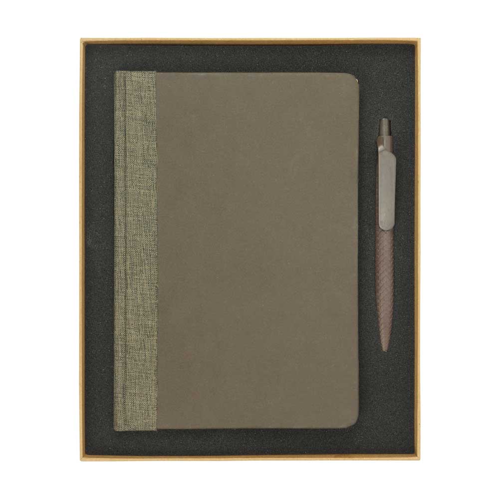 Coffee Journal Set with A5 Size Notebook and Pen | Logo Branding Corporate Gift | UAE Delivery | Yalla Printing UAE