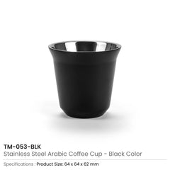 Gahwa Cups - Stainless Steel Arabic Coffee Cups