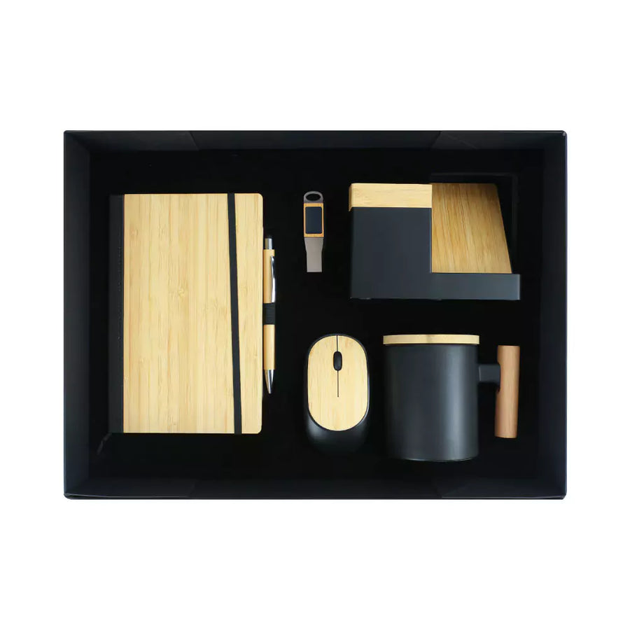 Custom Printed Eco - Friendly Office Gift Sets In Cardboard Box Gs - 015 - Cardboard / Corrugated Board | Custom Packaging Printing | Free Design Support | Yalla Printing UAE