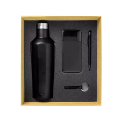 Custom Printed Black Theme Gift Sets In Cardboard Gift Box Gs - 016 - Cardboard / Corrugated Board | Custom Packaging Printing | Free Design Support | Yalla Printing UAE
