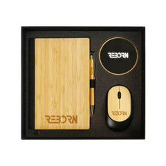 Custom Printed Bamboo Material Gift Sets Gs - 017 A5 - Bamboo | Logo Branding Corporate Gift | UAE Delivery | Yalla Printing UAE