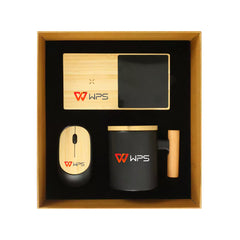 Custom Printed Bamboo Material Gift Sets Gs - 019 - Bamboo | Logo Branding Corporate Gift | UAE Delivery | Yalla Printing UAE