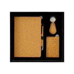 Custom Printed Cork Material Gift Sets Gs - 020 | Logo Branding Corporate Gift | UAE Delivery | Yalla Printing UAE
