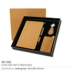 Custom Printed Cork Material Gift Sets Gs - 020 | Logo Branding Corporate Gift | UAE Delivery | Yalla Printing UAE
