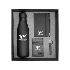 Custom Printed Promotional Gift Sets In Black Cardboard Gift Box Gs - 029 - Cardboard / Corrugated Board | Custom Packaging Printing | Free Design Support | Yalla Printing UAE