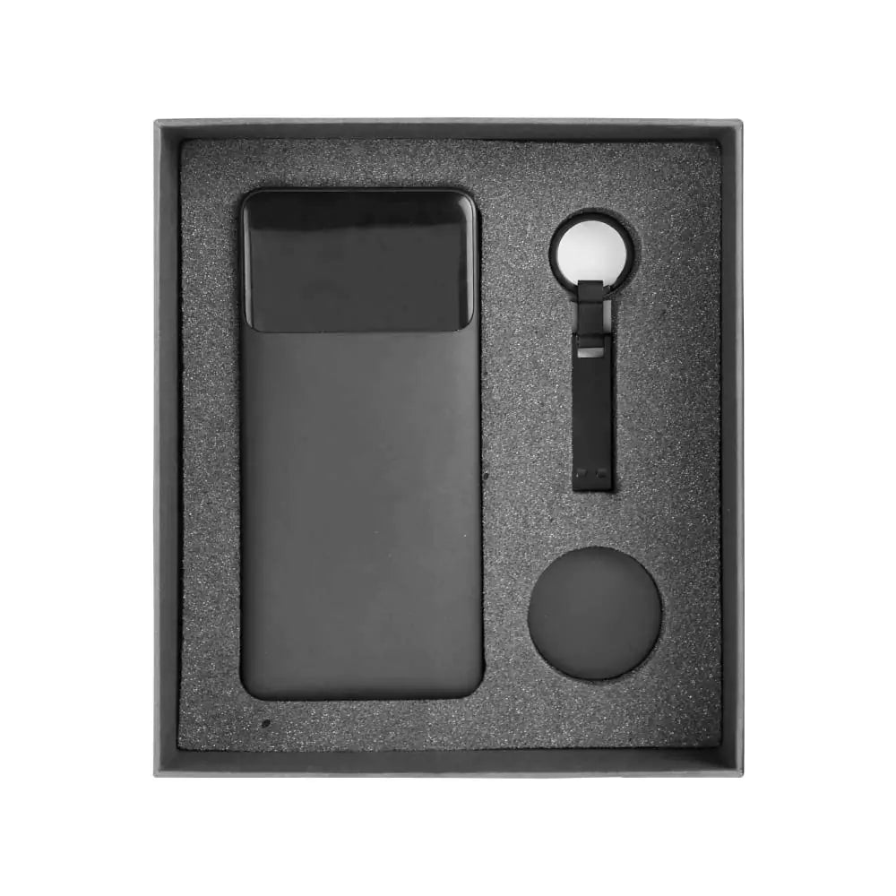 Custom Printed Tech Gift Sets In A Black Cardboard Box Gs - 039 - Cardboard / Corrugated Board | Custom Packaging Printing | Free Design Support | Yalla Printing UAE