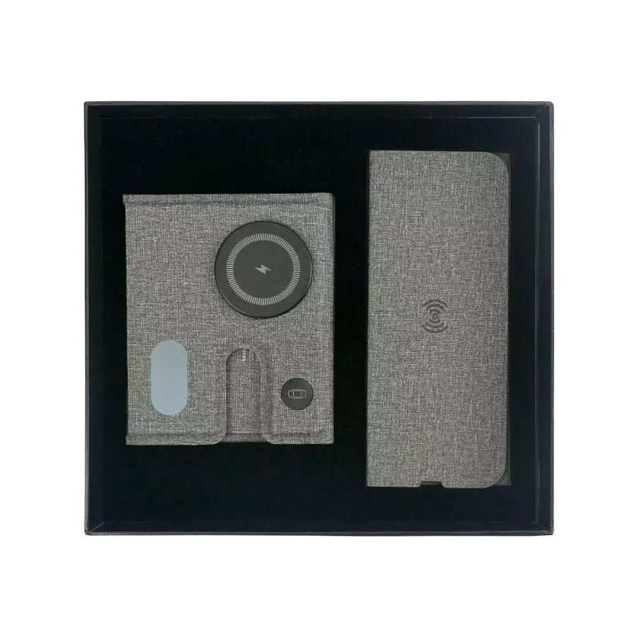 Custom Printed RPET Gift Sets In A Black Cardboard Box Gs - 040 - Eco - Friendly RPET | Custom Packaging Printing | Free Design Support | Yalla Printing UAE
