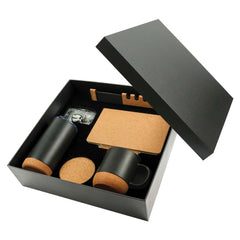 Cork Notebook & Ball Pen Gift Set | Logo Printed Business Gift – Yalla Printing UAE