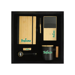 Custom Printed Promotional Gift Sets In A Black Cardboard Gift Box Gs - 053 - Cardboard / Corrugated Board | Custom Packaging Printing | Free Design Support | Yalla Printing UAE