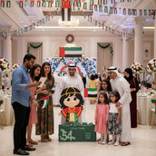 UAE National Day Girl Foam Board Cutout – 140 × 100 cm | Kids’ 54th Eid Al Etihad Selfie Standee | Yalla Printing UAE