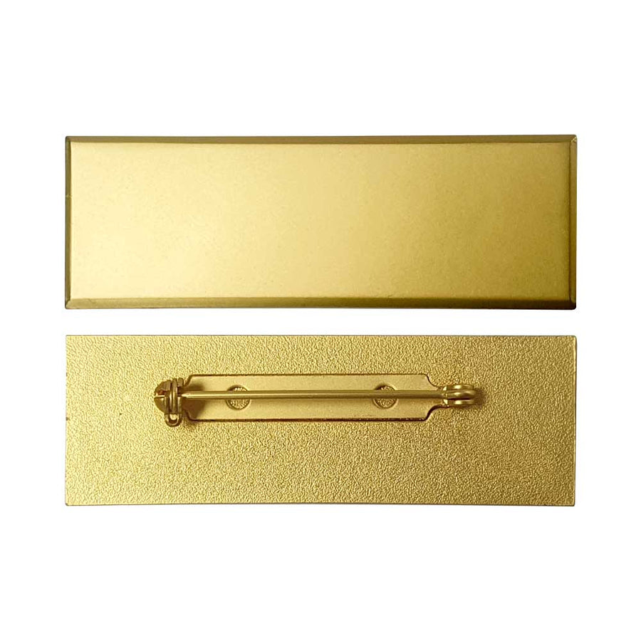 Custom Printed Gold Brass Badges With Safety Pin | Corporate Award & Recognition Gift | UAE Delivery | Yalla Printing UAE