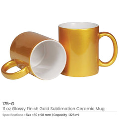 Gold Ceramic Mugs