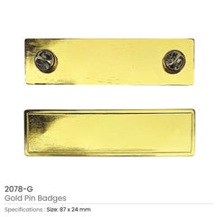 Custom Printed Gold Pin Badges | Corporate Award & Recognition Gift | UAE Delivery | Yalla Printing UAE