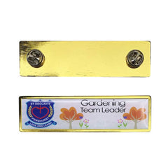 Custom Printed Gold Pin Badges | Corporate Award & Recognition Gift | UAE Delivery | Yalla Printing UAE
