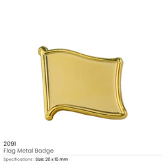 Custom Printed Gold Plated Flag Pin Badges | Premium Signage & Display Printing | Free Design Support | Yalla Printing UAE