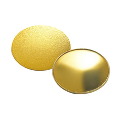 Custom Printed Gold Round Metal Badges With Magnet Attachment - Stainless Steel | Corporate Award & Recognition Gift | UAE Delivery | Yalla Printing UAE