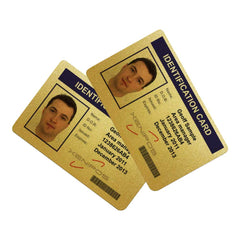 Custom Printed Gold Ultra Id Cards | Logo Branding Corporate Gift | UAE Delivery | Yalla Printing UAE