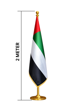 Custom Printed Conference Flag 150 x 100 cm with 2 Meter VIP Pole – Double-Sided Canvas Stiffener Flag | Premium Signage & Display Printing | Free Design Support | Yalla Printing UAE