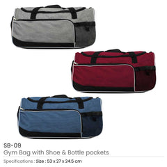 Custom Printed Gym Bags With Shoe And Bottle Pockets | Custom Branded Bag | UAE Delivery | Yalla Printing UAE
