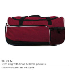 Custom Printed Gym Bags With Shoe And Bottle Pockets | Custom Branded Bag | UAE Delivery | Yalla Printing UAE