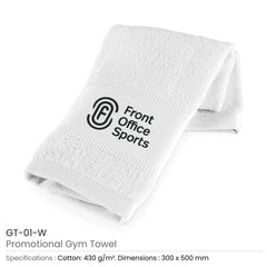 Custom Printed Gym Towels - Cotton Fabric | Logo Branding Corporate Gift | UAE Delivery | Yalla Printing UAE