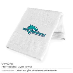 Custom Printed Gym Towels - Cotton Fabric | Logo Branding Corporate Gift | UAE Delivery | Yalla Printing UAE