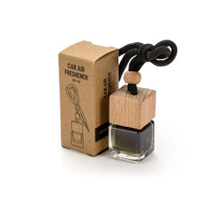 Hanging Car Diffuser Bottle With Bamboo Lid – Black Ice Fragrance | Logo Branding Corporate Gift | UAE Delivery | Yalla Printing UAE