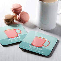 Custom Printed Hardboard Tea Coasters Size: 9 X 9 CM | Logo Branding Corporate Gift | UAE Delivery | Yalla Printing UAE