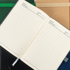 Custom Printed Hard Cover PU Notebooks in A5 Size with Metal Plate Bookmark | Logo Branding Corporate Gift | UAE Delivery | Yalla Printing UAE
