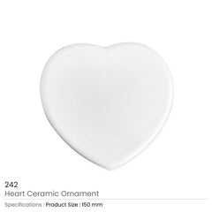 Custom Printed Heart Shaped Decorative Ceramics - Ceramic | Logo Branding Corporate Gift | UAE Delivery | Yalla Printing UAE