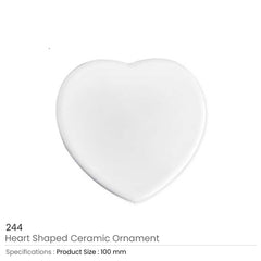 Custom Printed Heart Shaped Decorative Ceramics - Ceramic | Logo Branding Corporate Gift | UAE Delivery | Yalla Printing UAE
