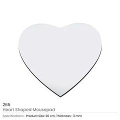 Custom Printed Heart Shape Mouse Pads | Logo Branding Corporate Gift | UAE Delivery | Yalla Printing UAE