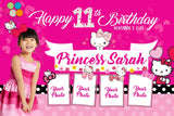 Pretty in Pink Hello Kitty" Personalized Birthday Banner - A Purr-fectly Sweet Celebration! - Yalla Printing