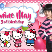 Hello Kitty Birthday Banner" - Purr-fectly Charming Party Decor! - Yalla Printing