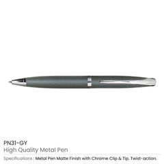 Custom Printed High Quality Metal Pens - Stainless Steel | Logo Branding Corporate Gift | UAE Delivery | Yalla Printing UAE