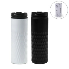 Water Bottles – Honeycomb Design SS Bottles , Double Wall with PP Interior 420ml | Custom Packaging Printing | Free Design Support | Yalla Printing UAE