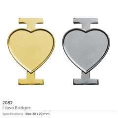 I Love Metal Badges – Yalla Printing UAE