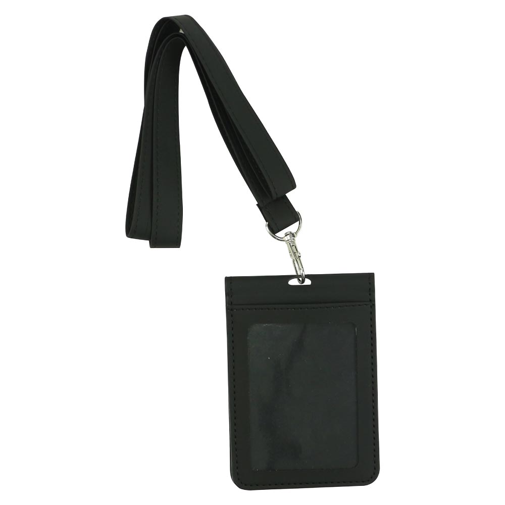 Custom Printed Pu Leather Foldable Id Card Holder With Lace & Hook | Logo Branding Corporate Gift | UAE Delivery | Yalla Printing UAE
