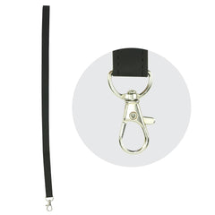 PU Leather Foldable ID Card Holder with Lace & Hook
