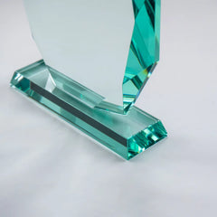 Custom Printed Iceberg Design Crystal Awards With Glass Base | Exhibitions, Conferences, Corporate Events | Yalla Printing UAE