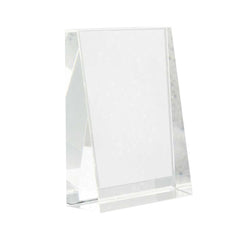 Custom Printed Inclined Rectangular Crystal Awards | Corporate Award & Recognition Gift | UAE Delivery | Yalla Printing UAE