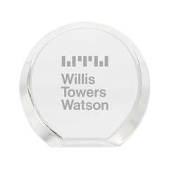 Custom Printed Inclined Round Crystals | Exhibitions, Conferences, Corporate Events | Yalla Printing UAE