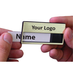 Custom Printed Insert Name Badges | Logo Branding Corporate Gift | UAE Delivery | Yalla Printing UAE