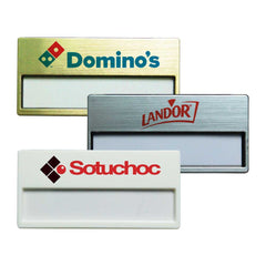 Custom Printed Insert Name Badges | Logo Branding Corporate Gift | UAE Delivery | Yalla Printing UAE