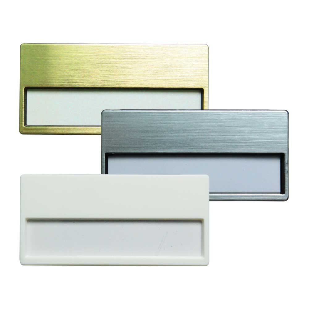 Custom Printed Insert Name Badges | Logo Branding Corporate Gift | UAE Delivery | Yalla Printing UAE