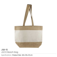 Custom Printed Juco Beach Bags 48 X 15 X 36 CM - Cotton Fabric | Custom Branded Bag | UAE Delivery | Yalla Printing UAE